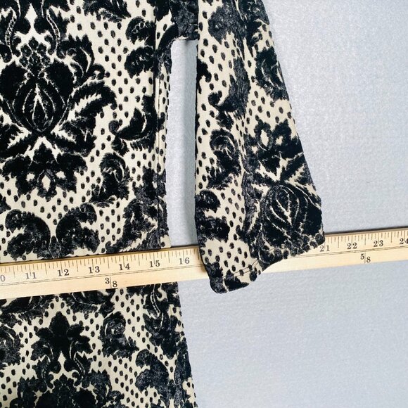 Free People Intimately Dress Womens M Black Velvet Mini Whimsy Goth - Picture 11 of 14